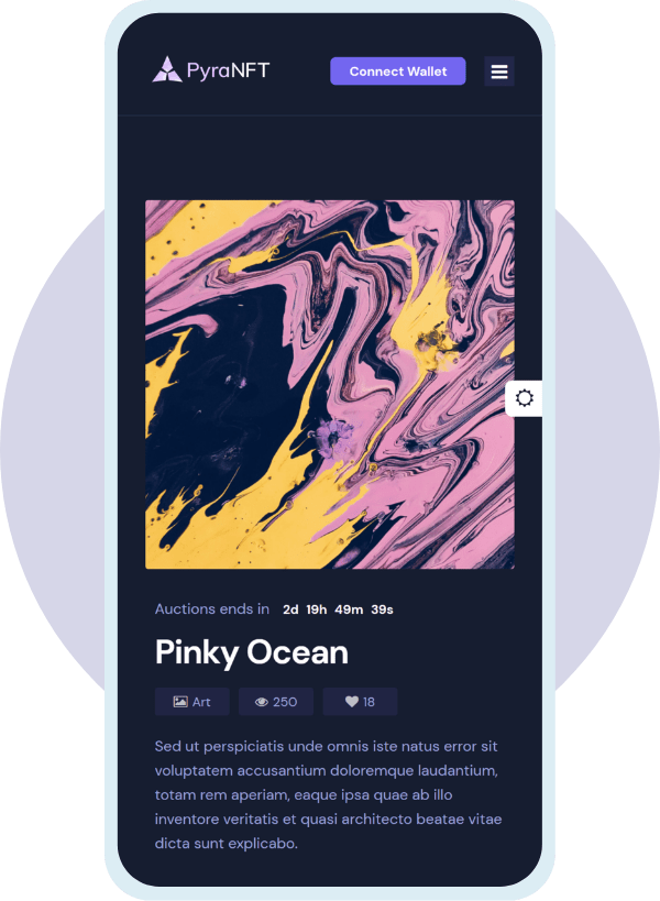 NFT Marketplace App Development, Display NFT Art
