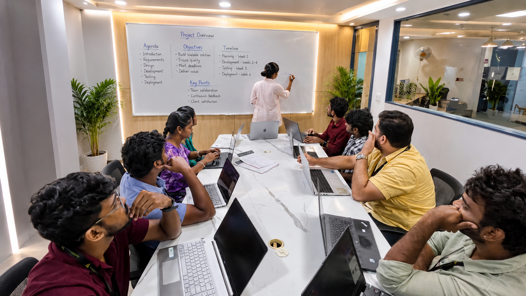 Pyramidions in-house development team